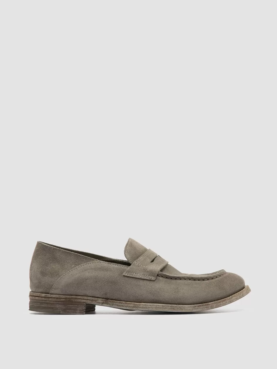 Officine Creative Suede Selection | Icons>LEXIKON 516 - Suede Loafers GREEN