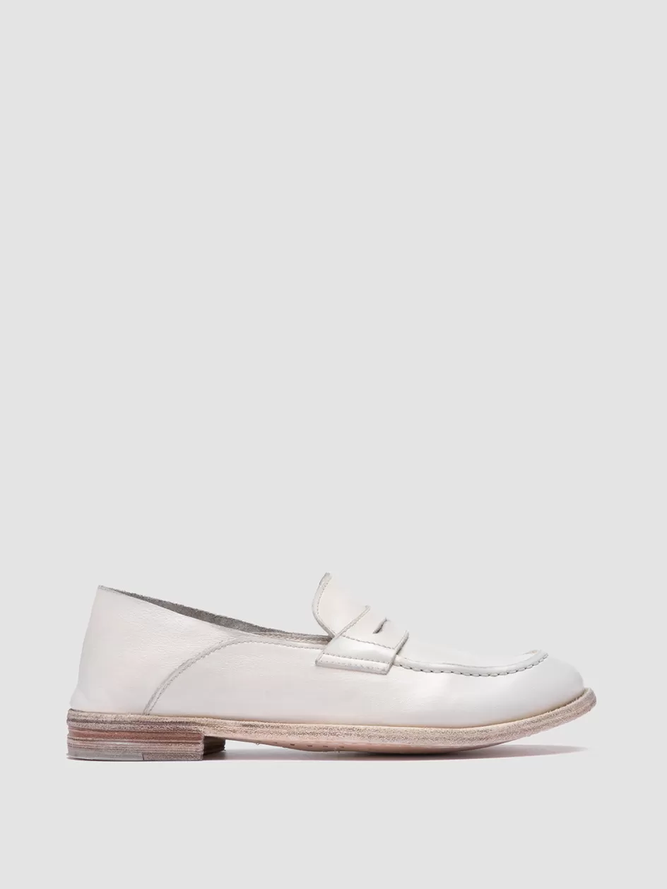 Officine Creative Loafers>LEXIKON 516 - White Leather Loafers OFF WHITE