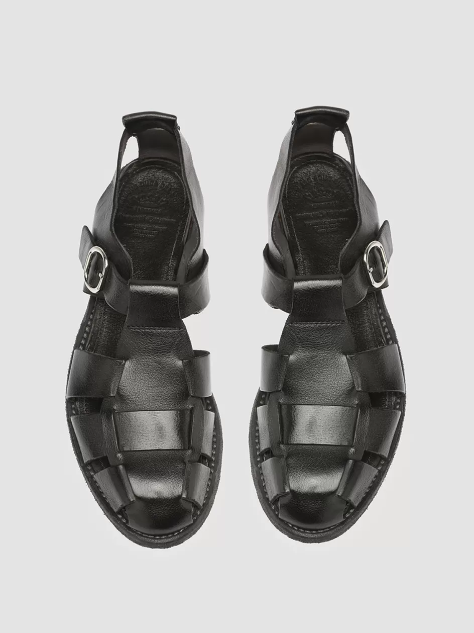 Officine Creative Icons | Sandals>LEXIKON 536 - Leather Sandals BLACK