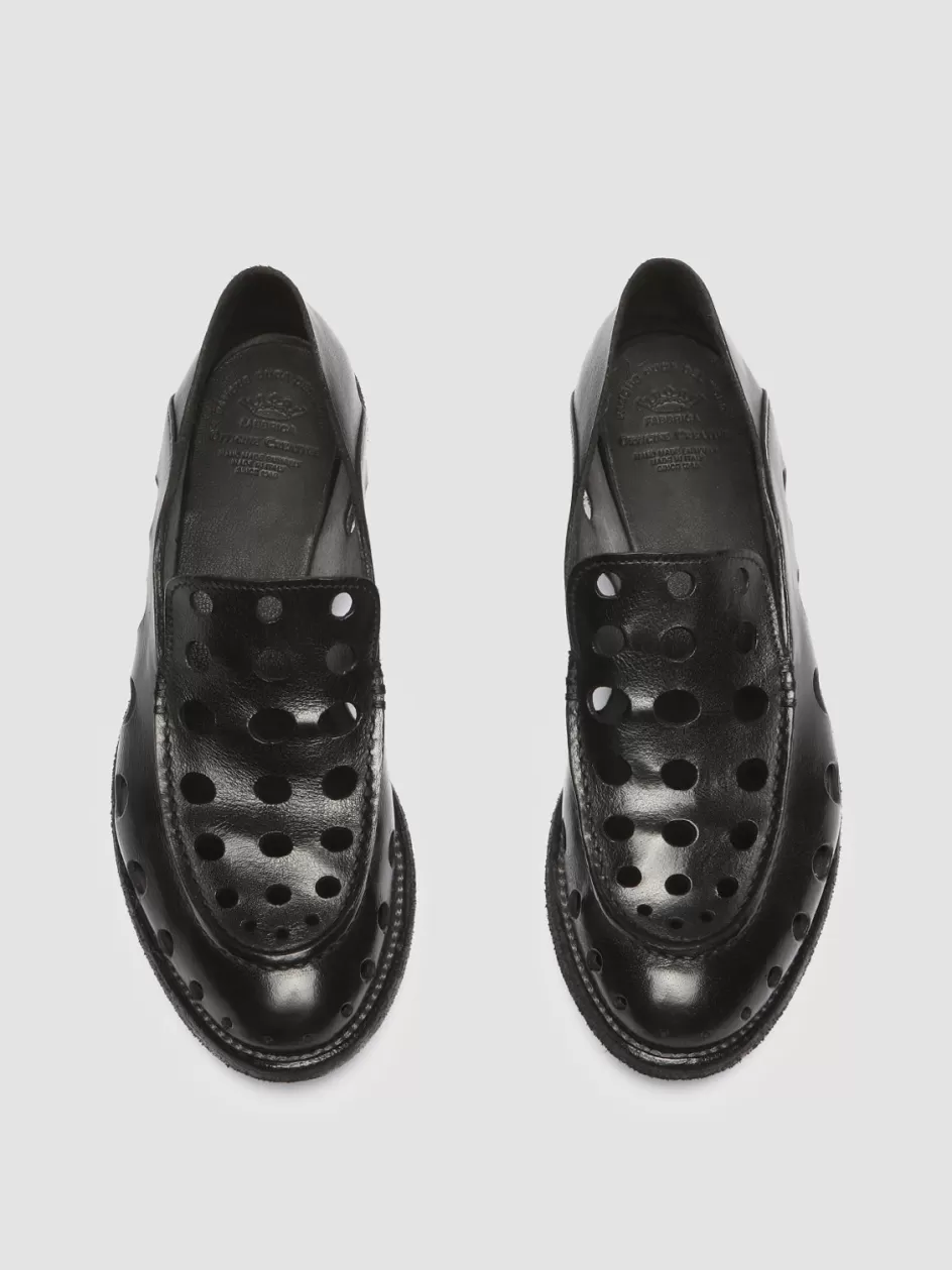 Officine Creative Icons | Loafers>LEXIKON 542 - Leather Loafers BLACK