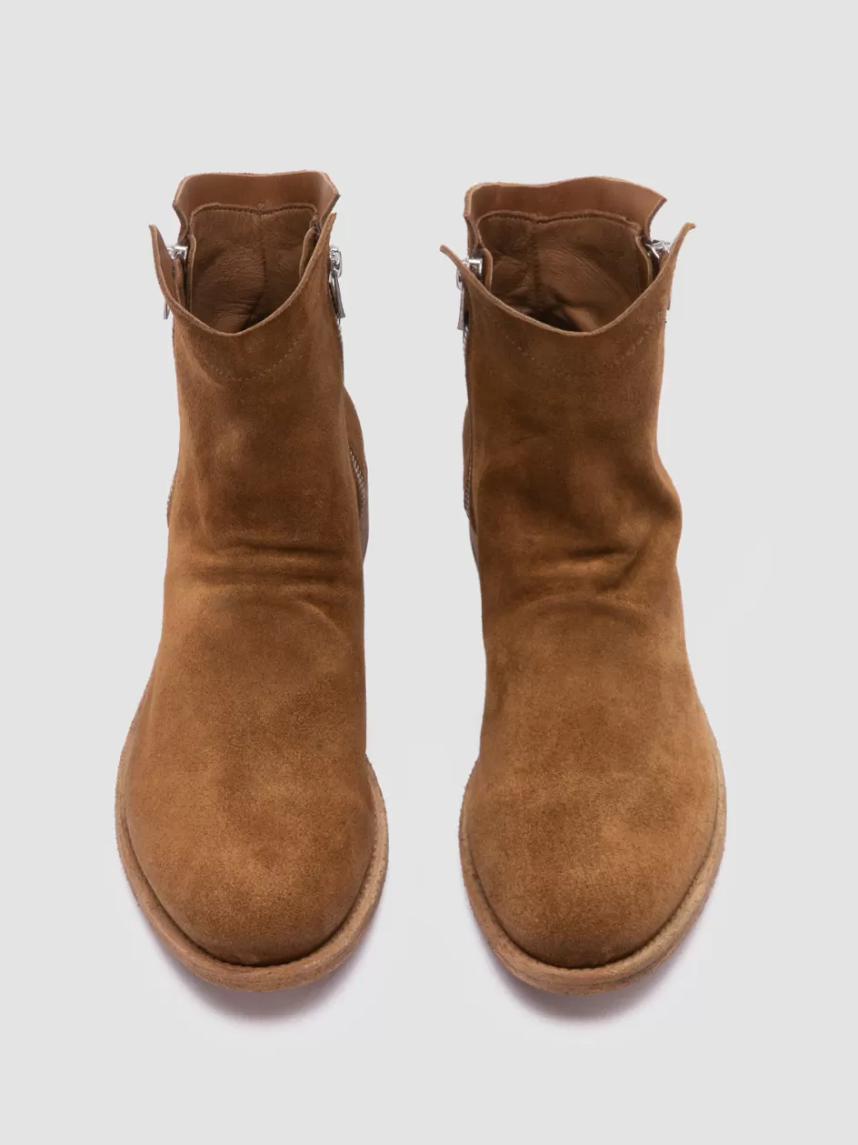 Officine Creative Boots & Booties | Suede Selection>LISON 051 - Brown Suede Ankle Boots BIRRA