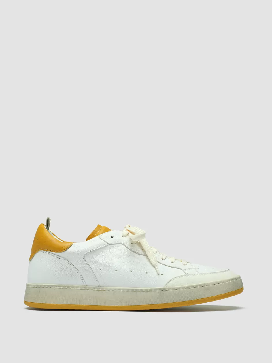 Officine Creative Sneakers | Sustainable Sneakers>MAGIC 001 - White Leather And Suede Low Top Sneakers MULTICOLOR