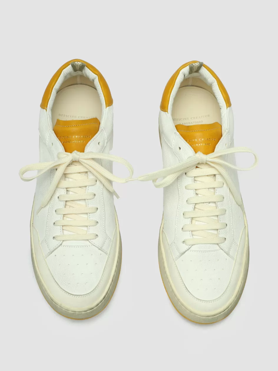 Officine Creative Sneakers | Sustainable Sneakers>MAGIC 001 - White Leather And Suede Low Top Sneakers MULTICOLOR