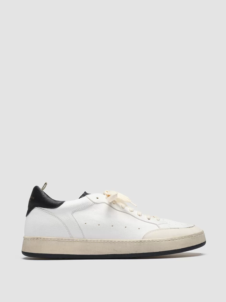 Officine Creative Sustainable Sneakers | Sneakers>MAGIC 001 - White Leather And Suede Low Top Sneakers MULTICOLOR