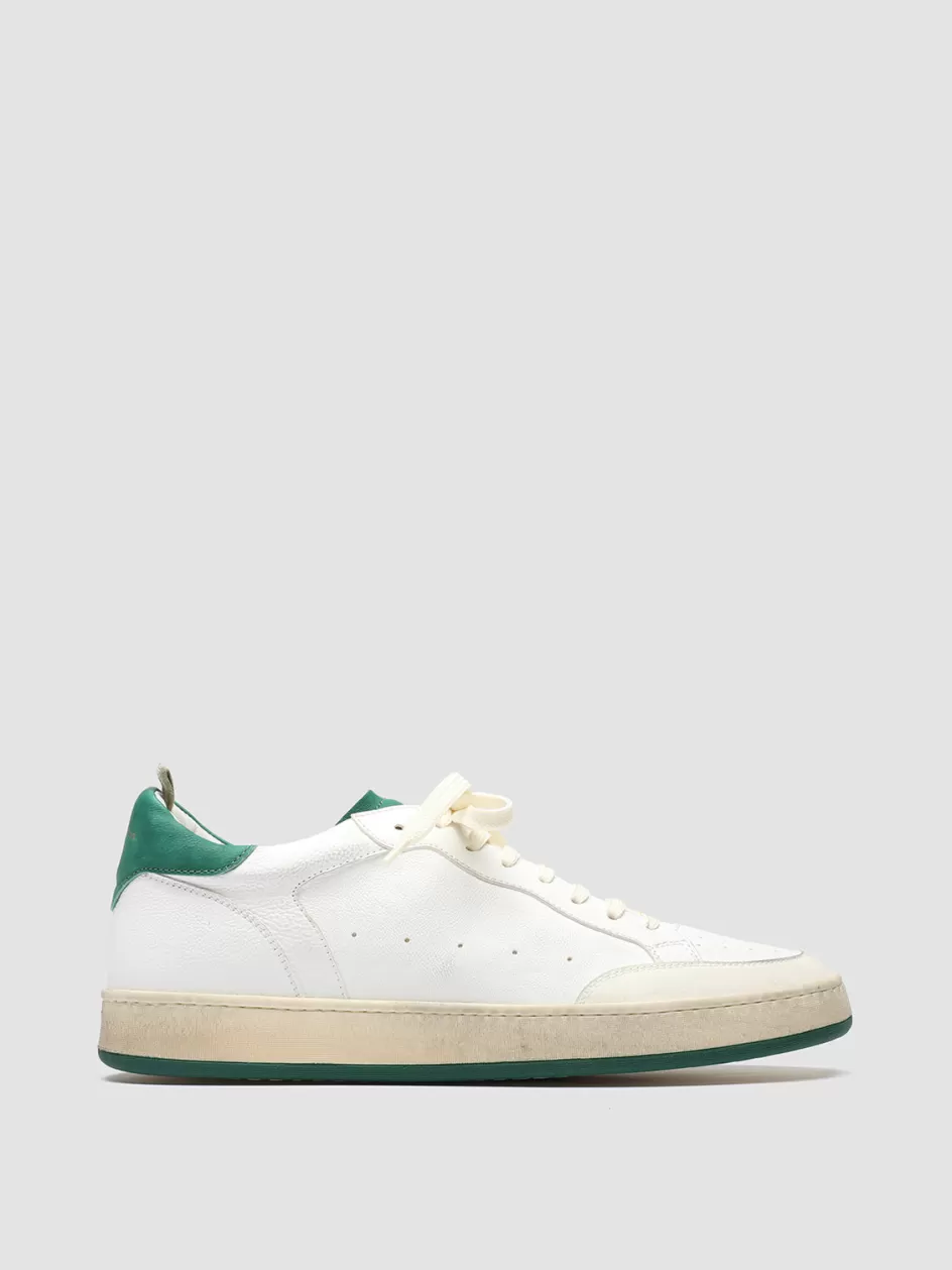 Officine Creative Sustainable Sneakers | Sneakers>MAGIC 001 - White Leather And Suede Low Top Sneakers MULTICOLOR