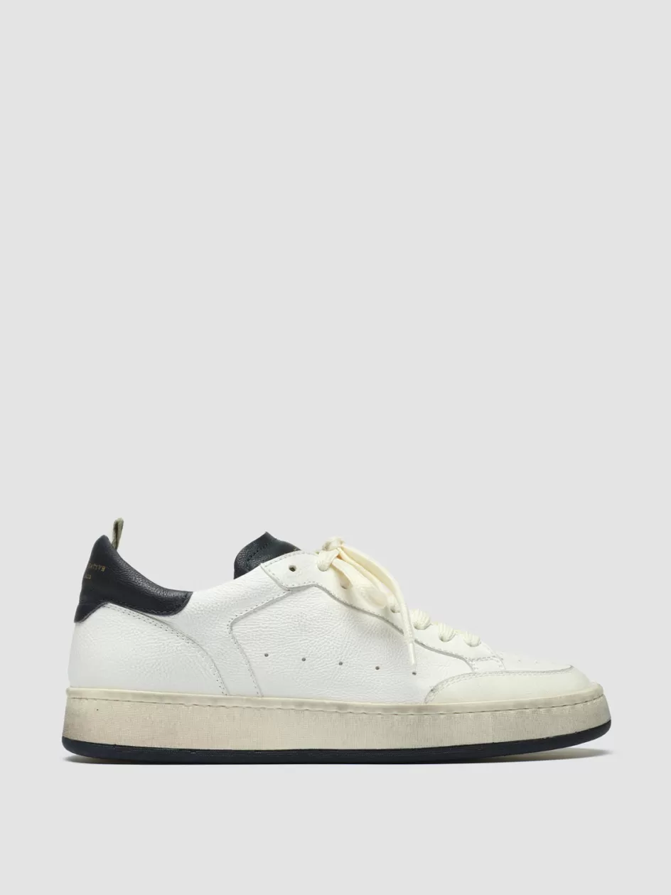 Officine Creative Sustainable Sneakers | Sneakers>MAGIC 101 - White Leather Low Top Sneakers MULTICOLOR