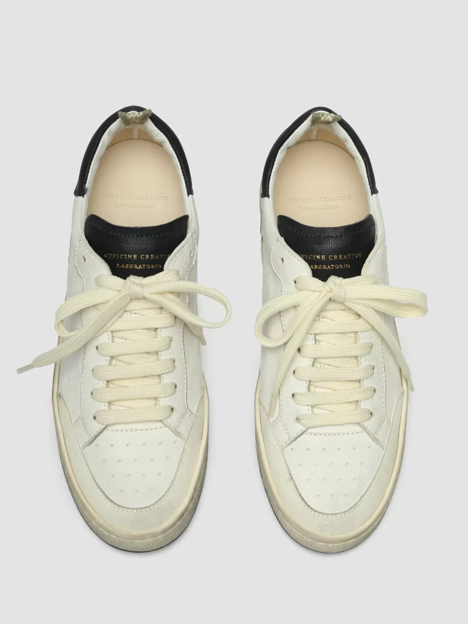 Officine Creative Sustainable Sneakers | Sneakers>MAGIC 101 - White Leather Low Top Sneakers MULTICOLOR