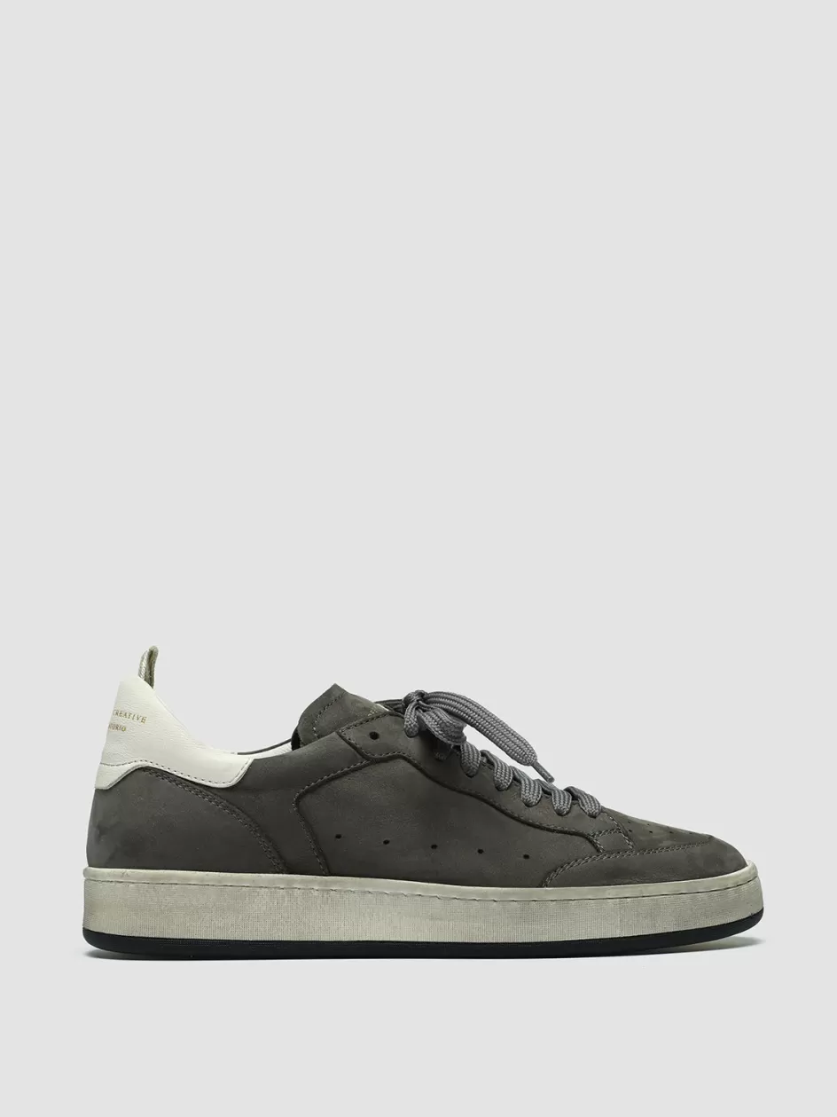 Officine Creative Sustainable Sneakers | Sneakers>MAGIC 102 - Suede And Leather Low Top Sneakers GREY