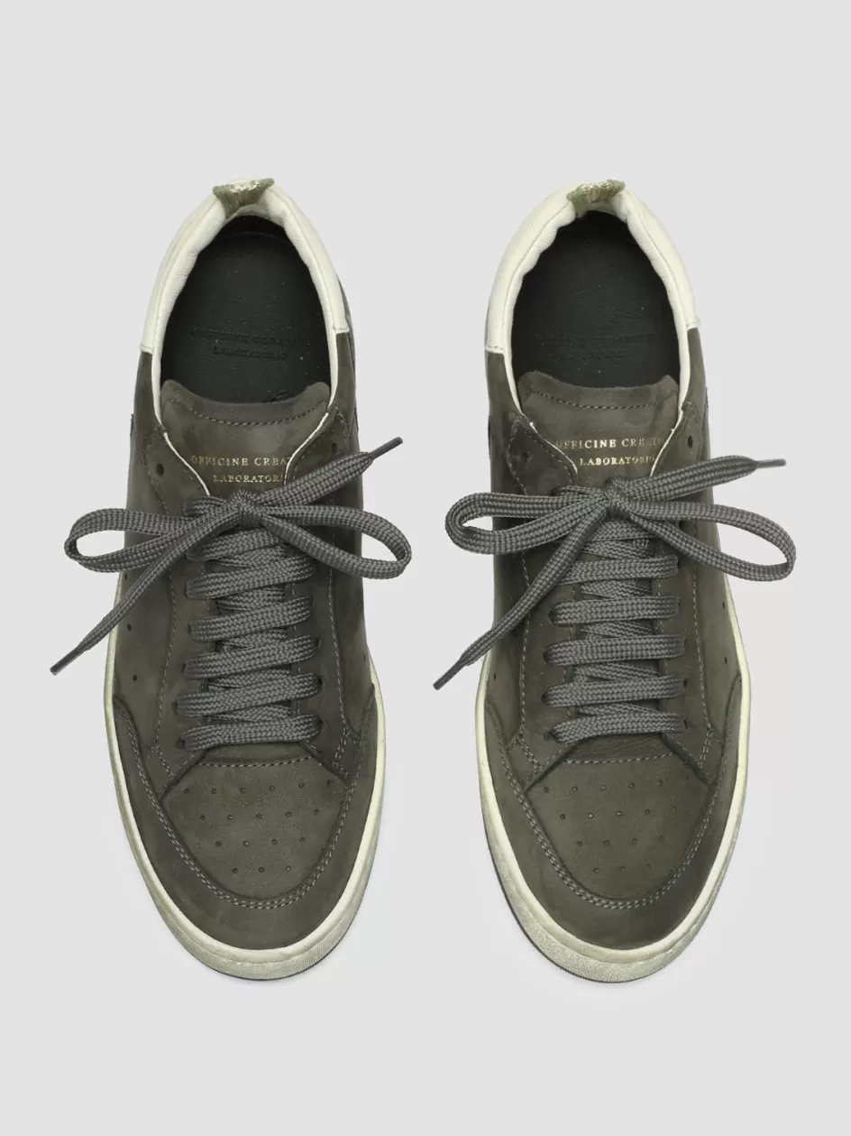 Officine Creative Sustainable Sneakers | Sneakers>MAGIC 102 - Suede And Leather Low Top Sneakers GREY