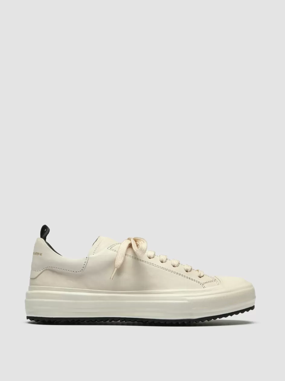 Officine Creative Sneakers>MES 105 - Leather Sneakers IVORY