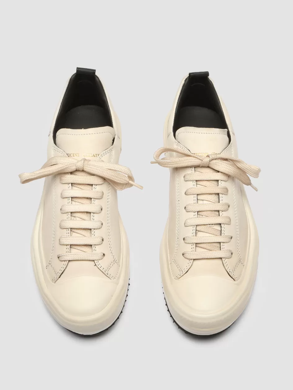 Officine Creative Sneakers>MES 105 - Leather Sneakers IVORY