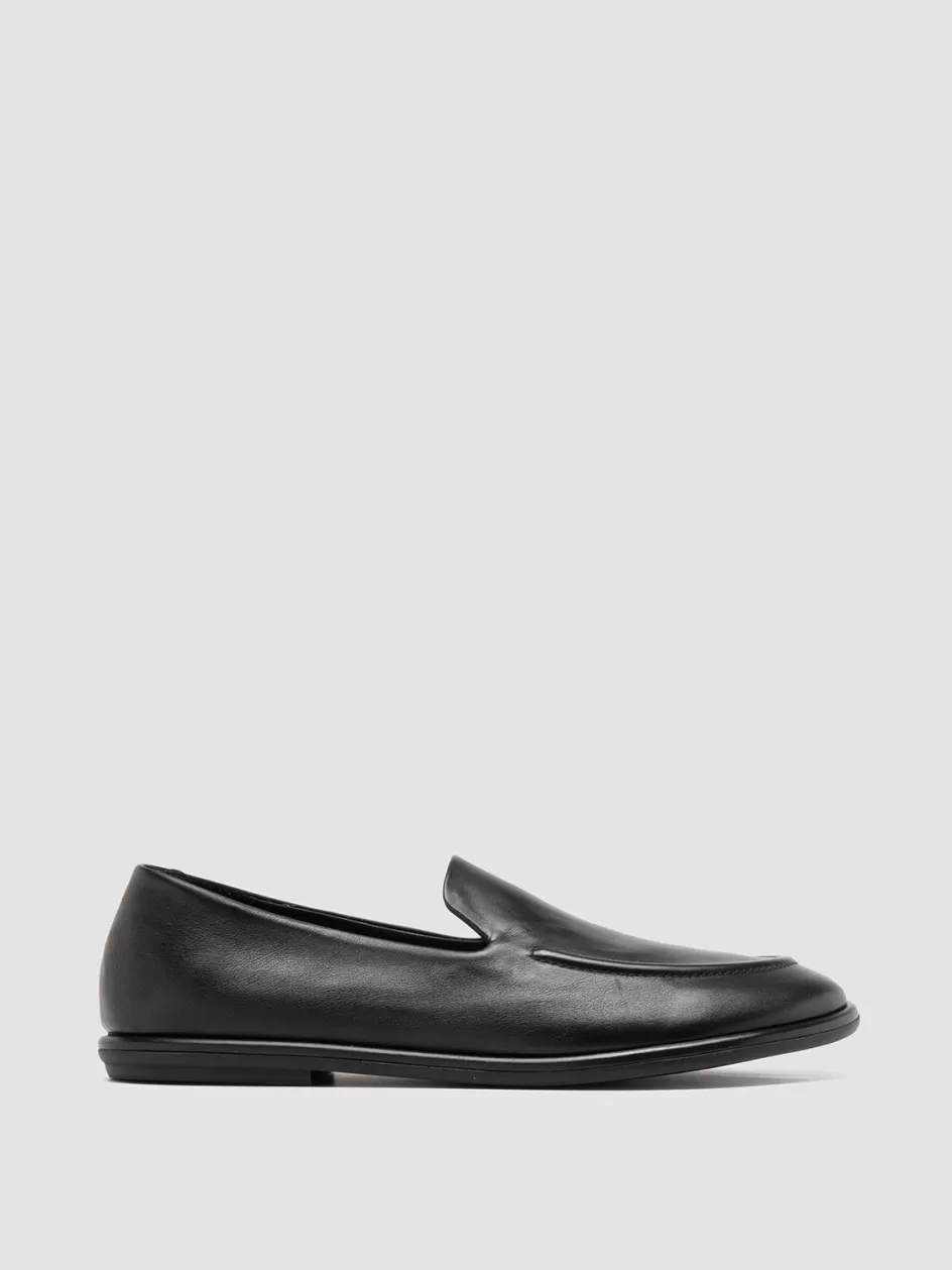 Officine Creative Loafers>MIENNE 101 - Leather Loafers BLACK