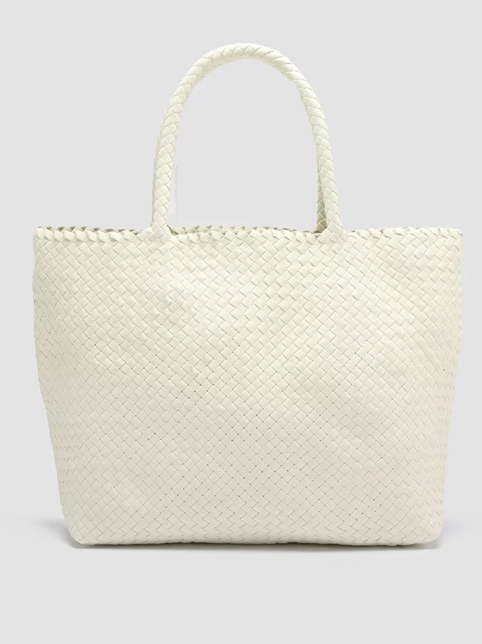 Officine Creative Bags>OC CLASS 35 - White Leather Shoulder Bag OFF WHITE