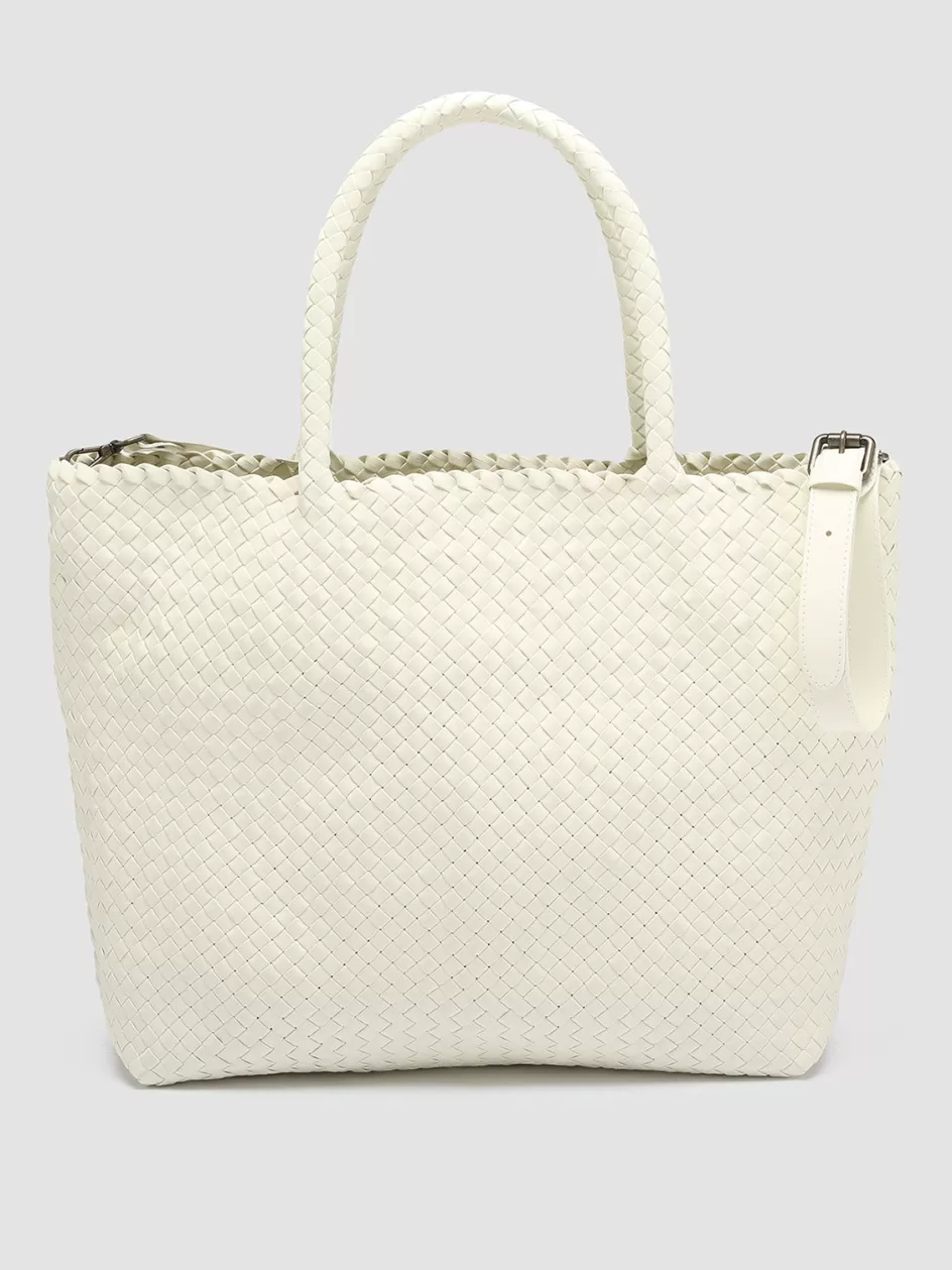 Officine Creative Bags>OC CLASS 35 - White Leather Shoulder Bag OFF WHITE