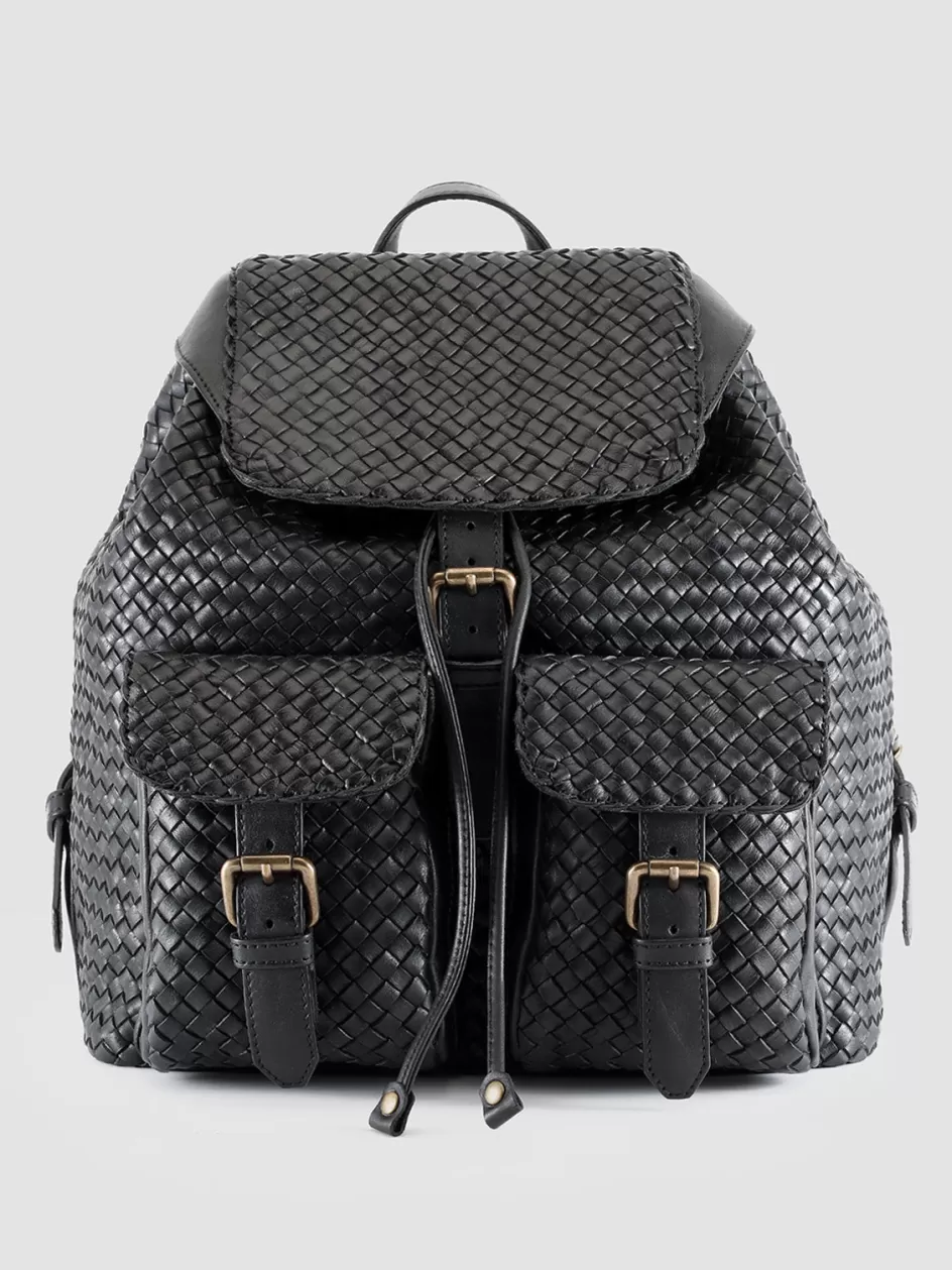 Officine Creative Bags | Backpacks>OC CLASS 37 - Leather Backpack BLACK