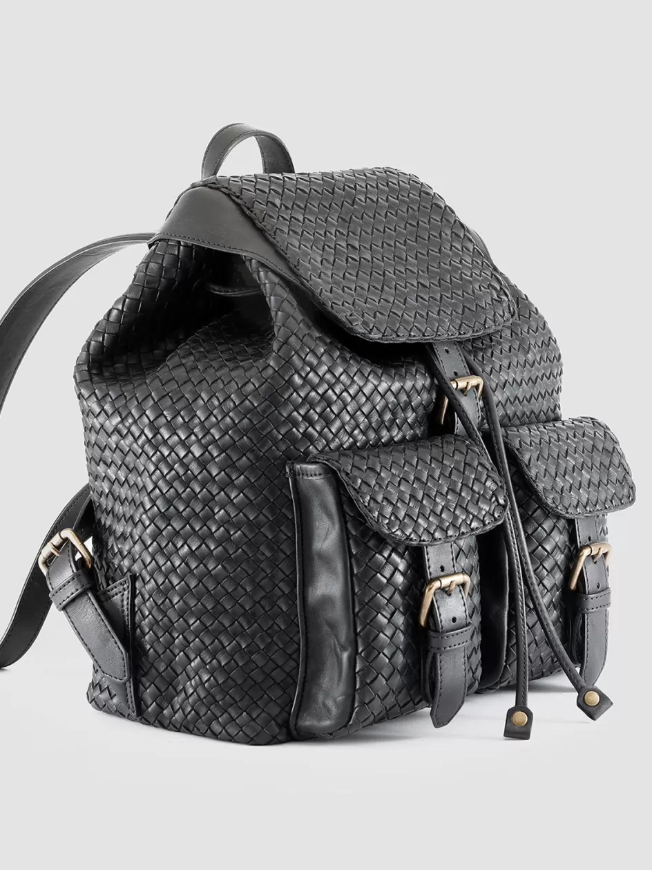 Officine Creative Bags | Backpacks>OC CLASS 37 - Leather Backpack BLACK