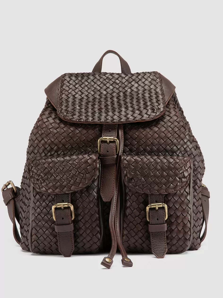 Officine Creative Bags | Backpacks>OC CLASS 37 - Leather Backpack BROWN