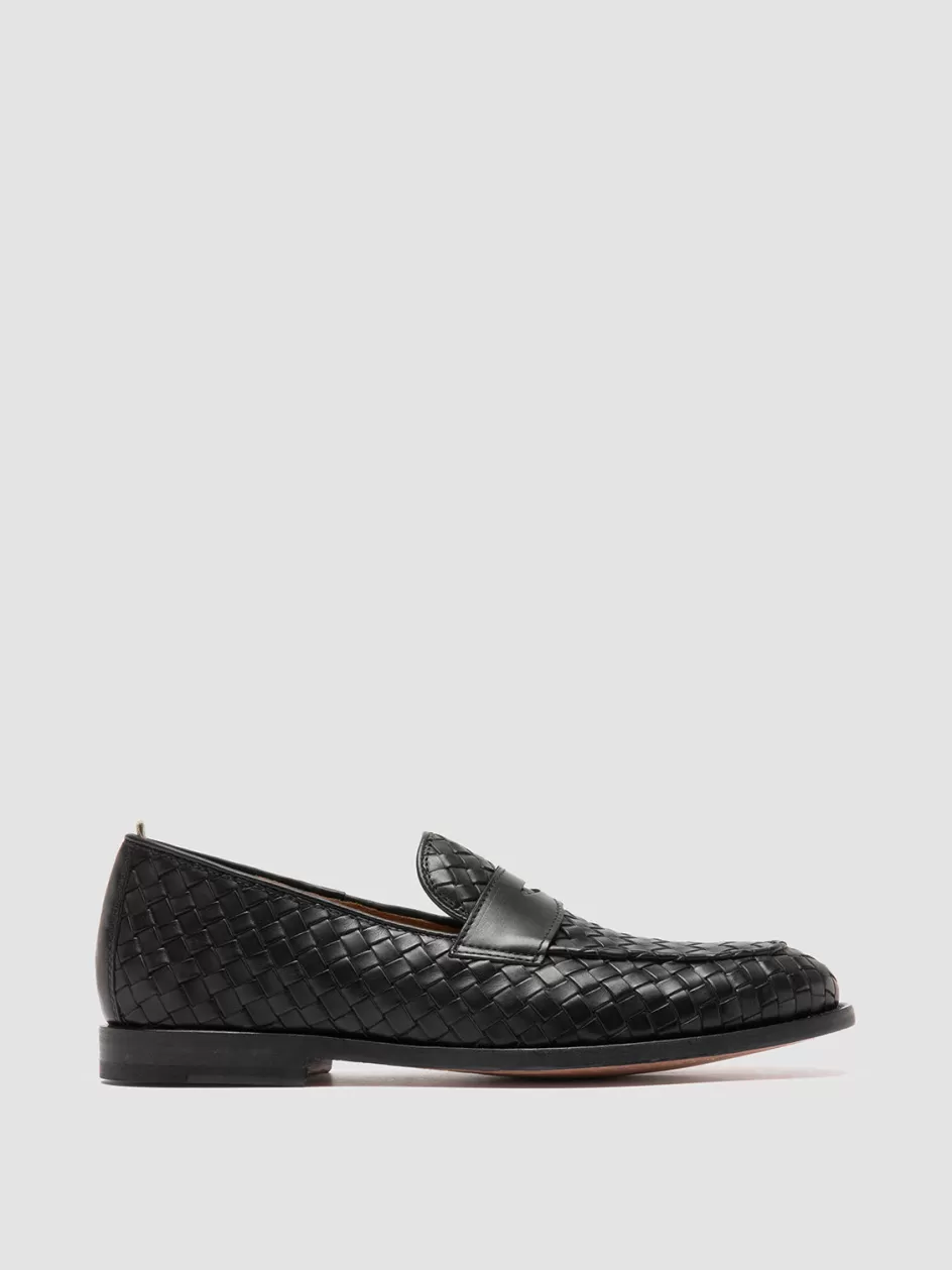 Officine Creative Icons | Loafers>OPERA 003 - Leather Penny Loafers BLACK