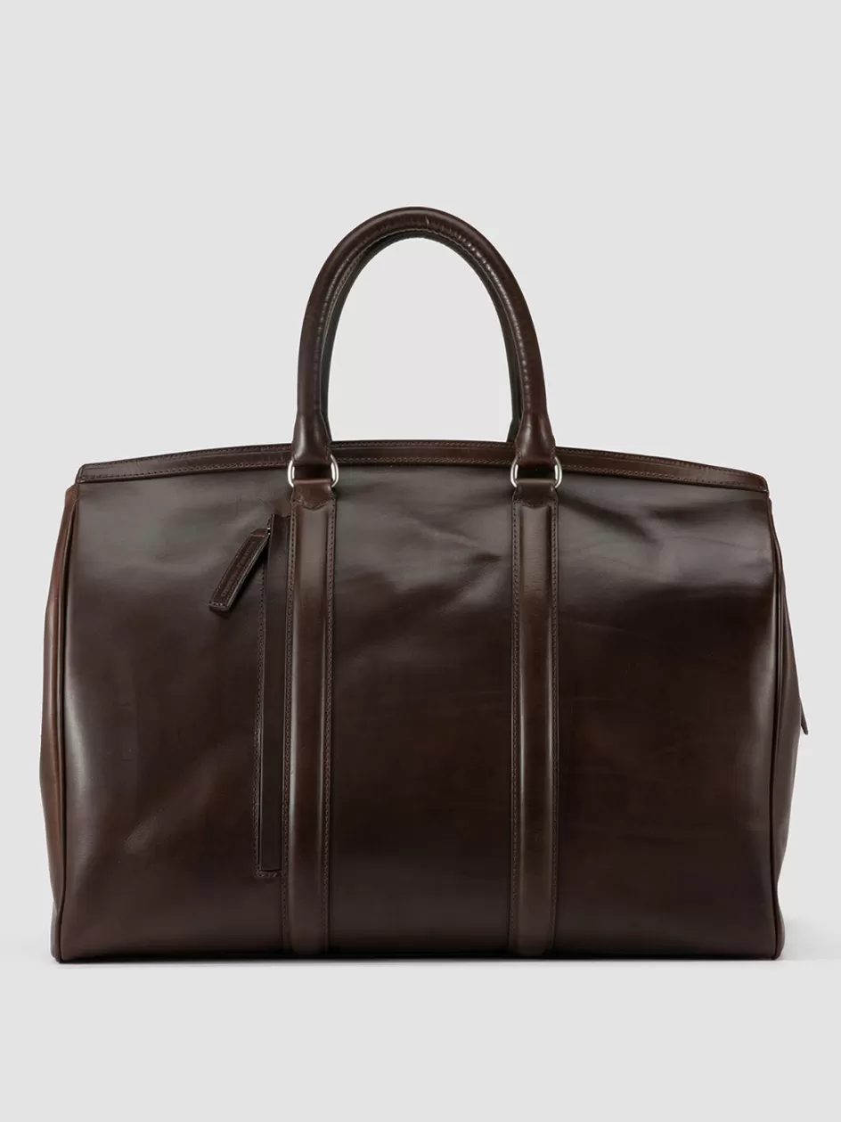 Officine Creative Bags>QUENTIN 009 - Brown Leather Bag COFFEE