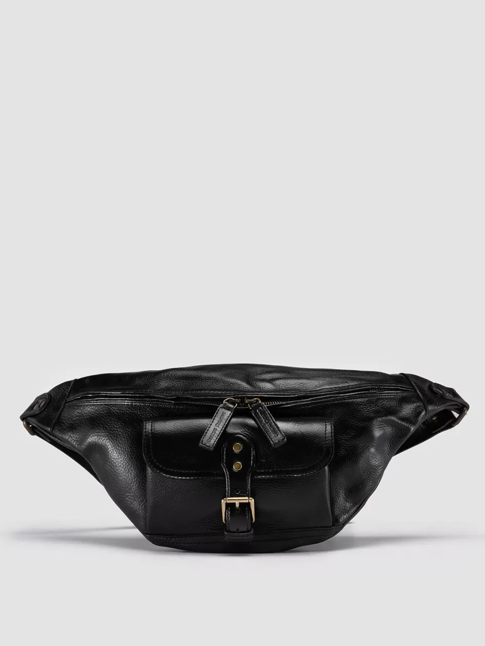 Officine Creative Icons | Bags>RARE 044 - Leather Waist Pack BLACK