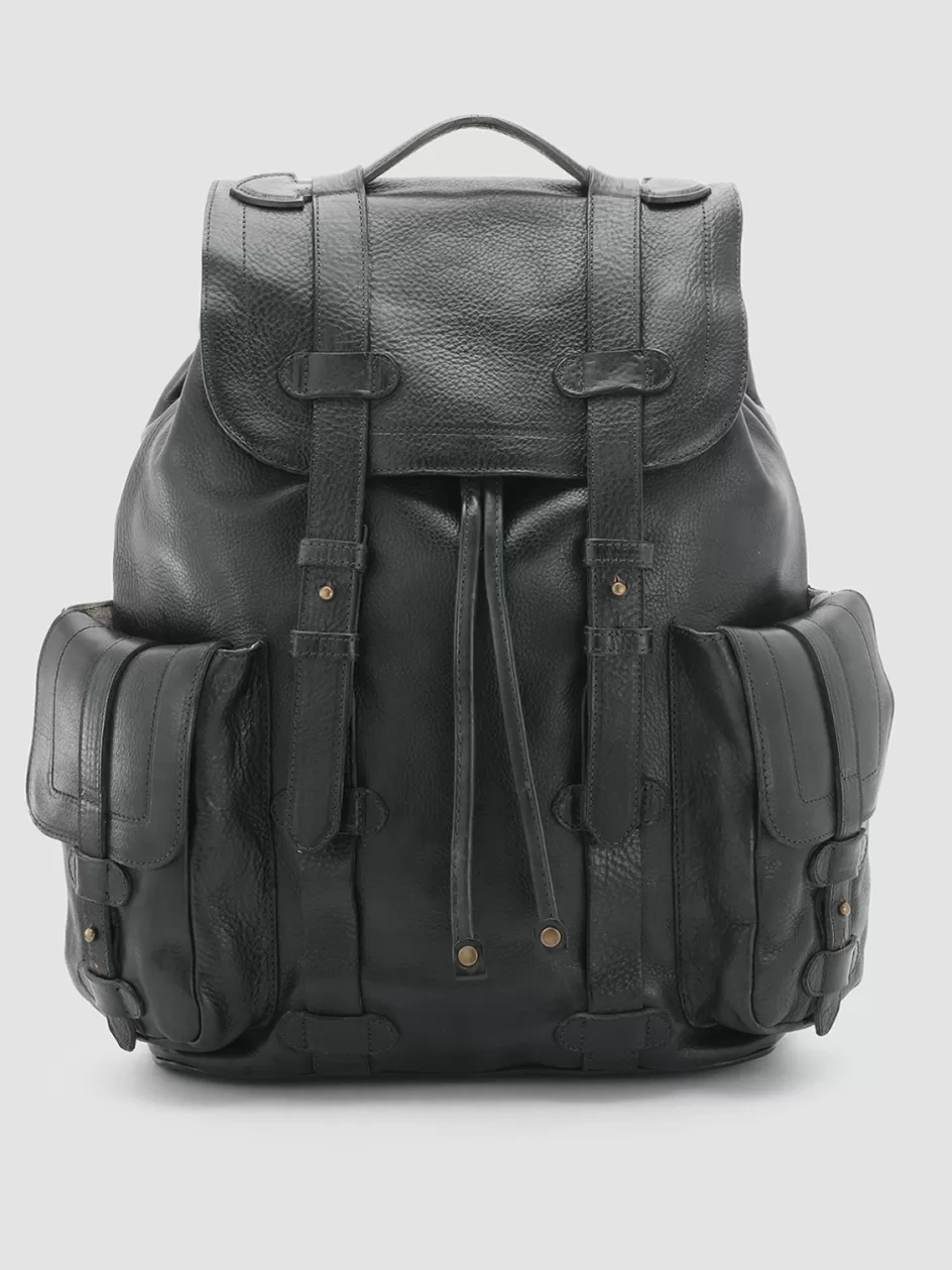 Officine Creative Backpacks | Backpacks>RARE 27 - Green Leather Backpack DEPHTS