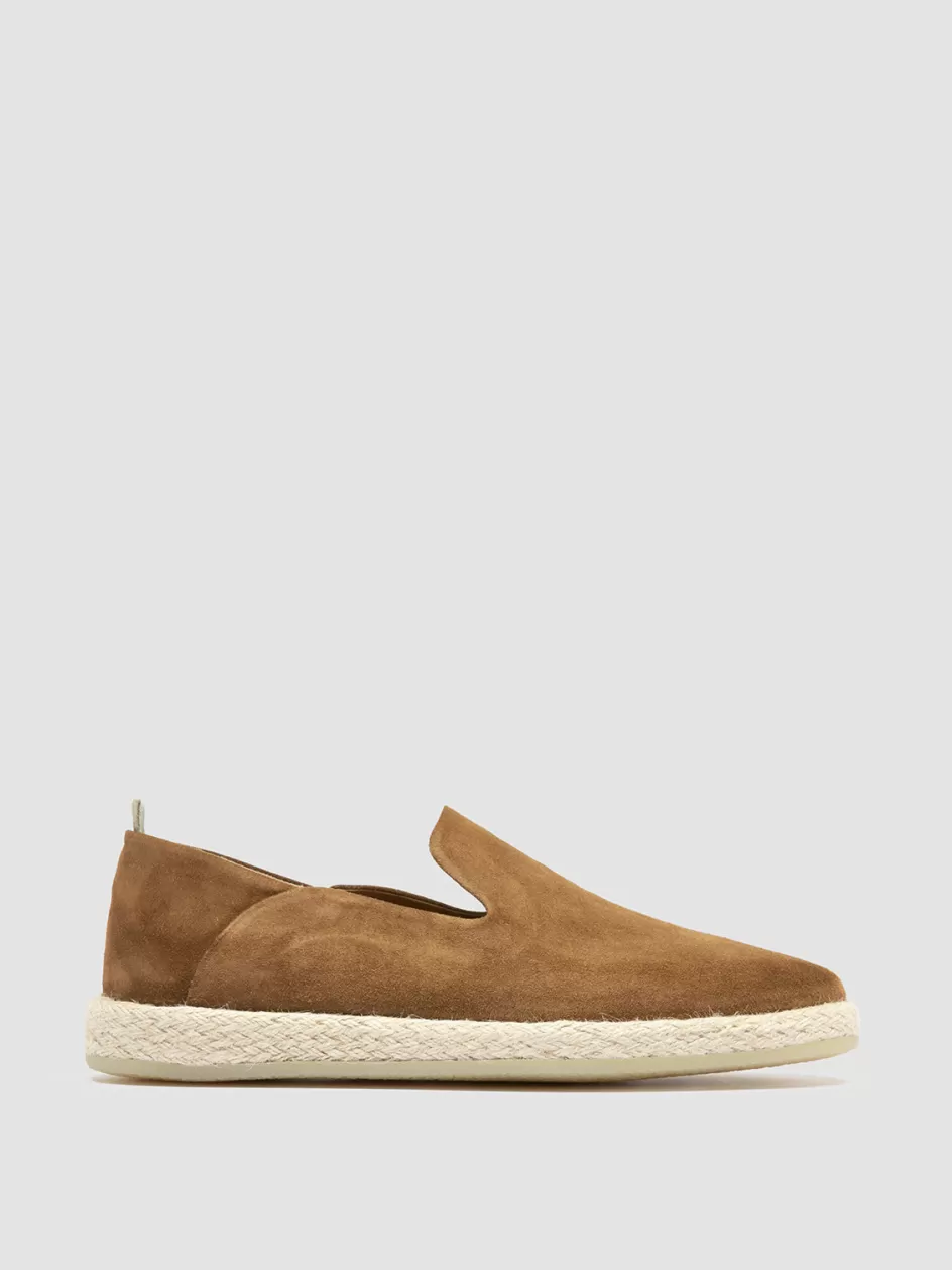 Officine Creative Loafers | Formal Shoes>ROPED 002 - Brown Suede Loafer BIRRA