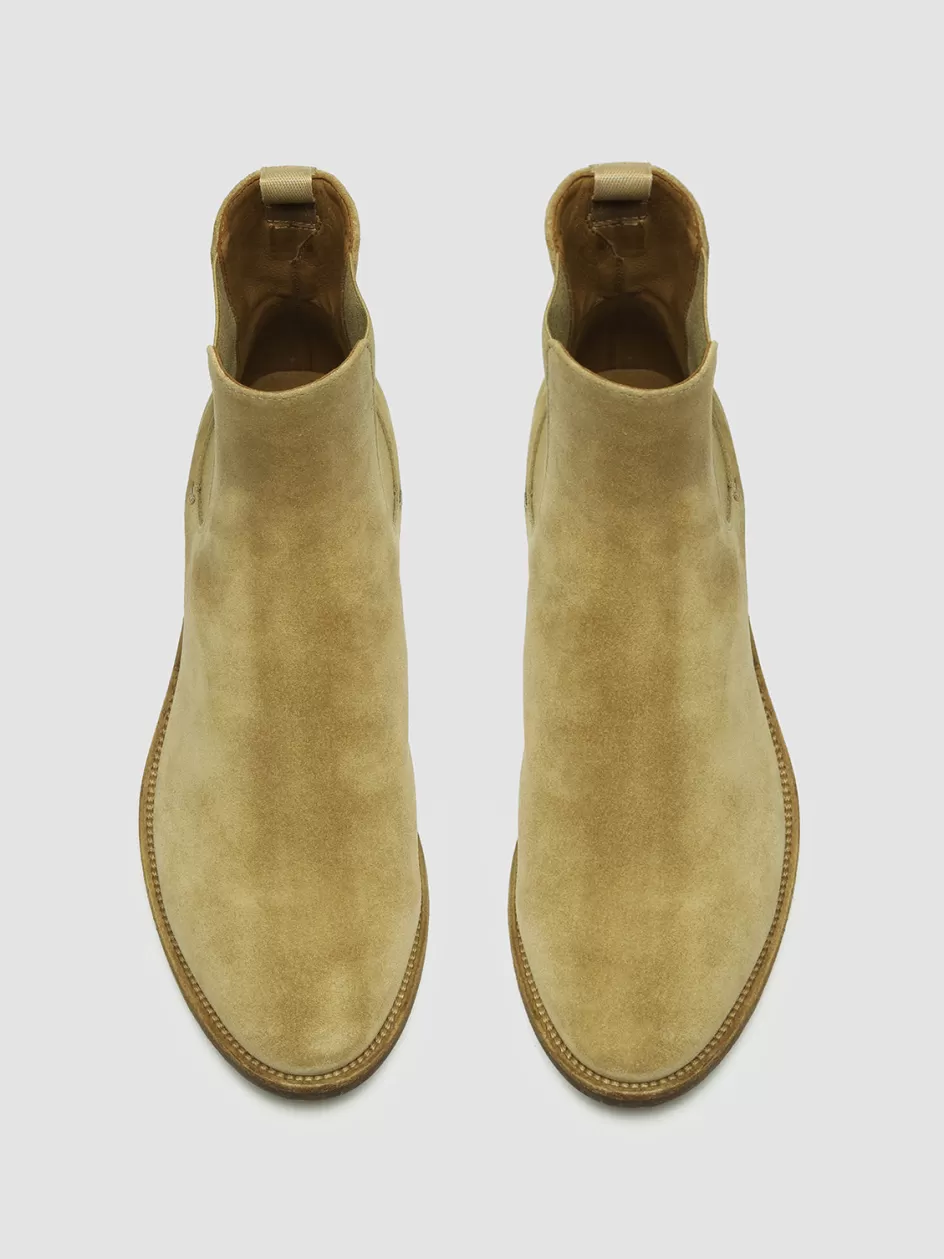 Officine Creative Suede Selection | Boots & Booties>SELINE 029 - Taupe Suede Chelsea Boots TAN