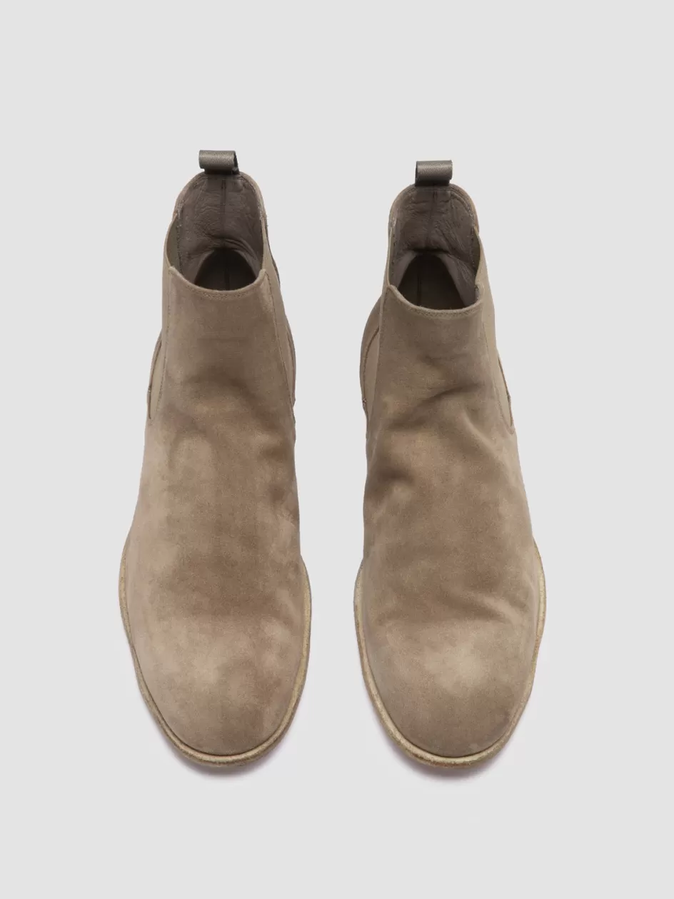 Officine Creative Suede Selection | Ankle Boots>SOLITUDE 004 - Suede Chelsea Boots TAUPE