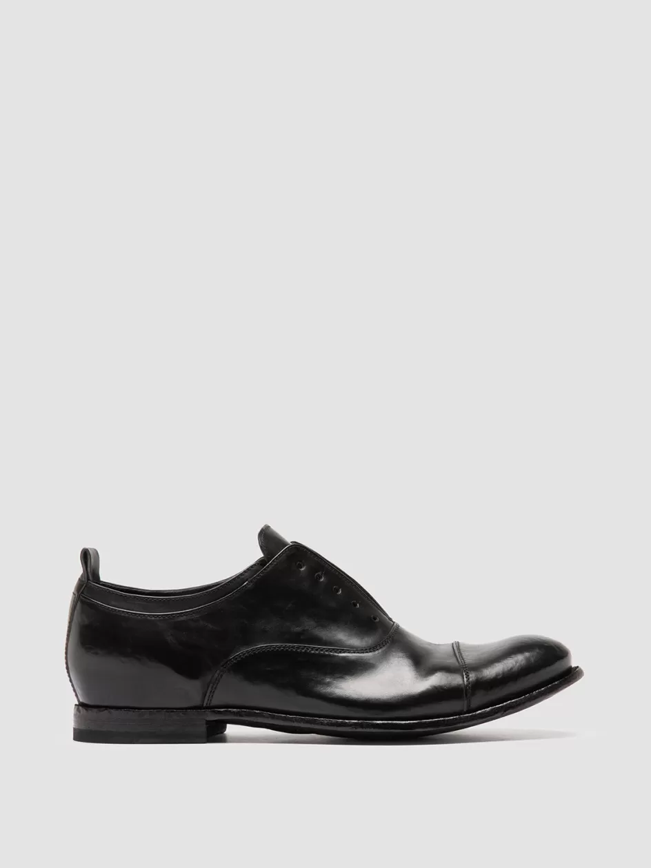 Officine Creative Oxfords | Formal Shoes>STEREO 001 - Leather Oxford Shoes BLACK