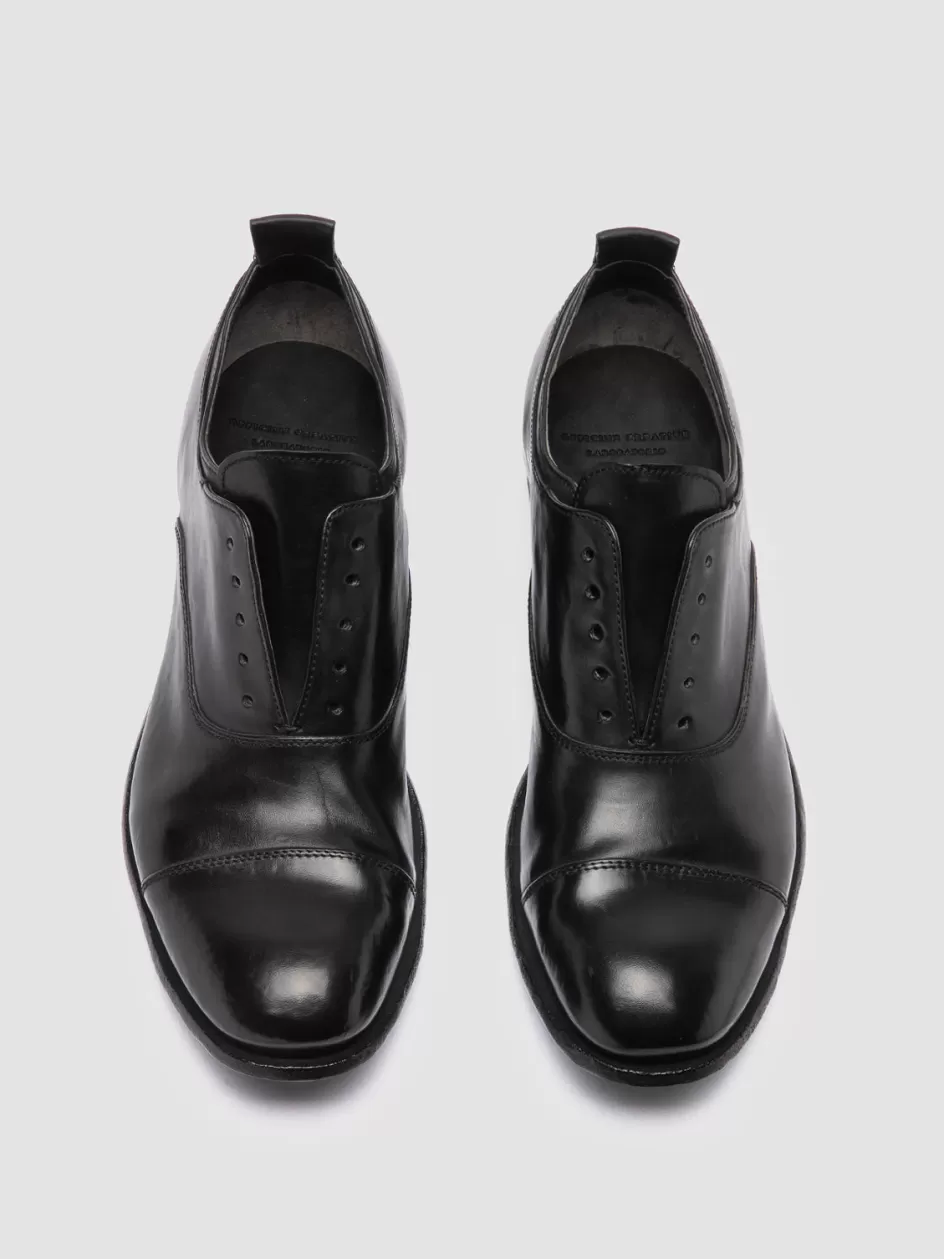 Officine Creative Oxfords | Formal Shoes>STEREO 001 - Leather Oxford Shoes BLACK