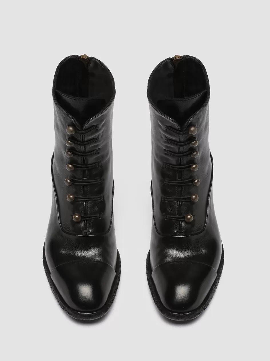 Officine Creative High Heels Booties | Boots & Booties>SYDNE 005 - Leather Zip Boots BLACK