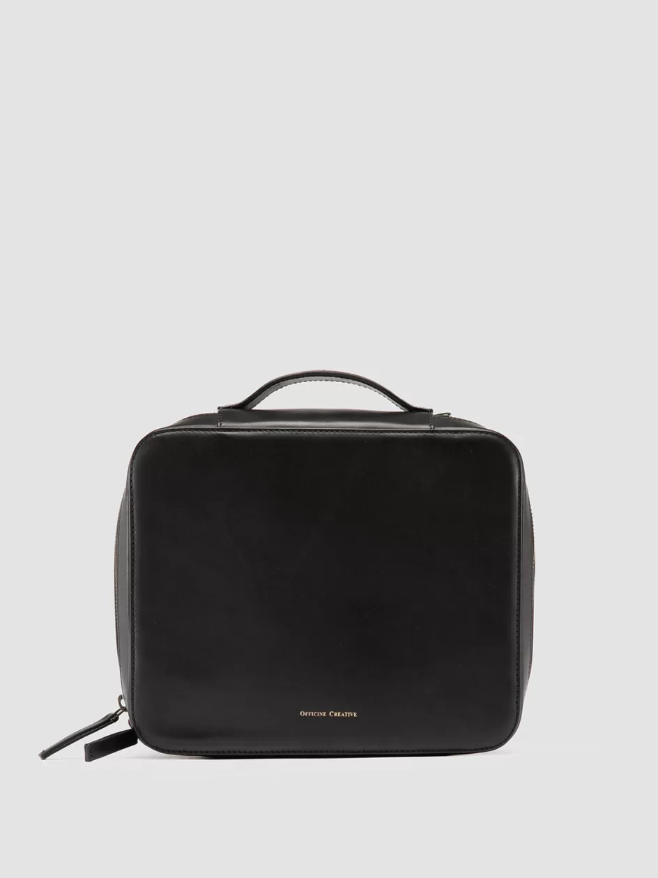 Officine Creative Shoe Care | Shoe Care>TRAVEL CASE - Medium Bag BLACK