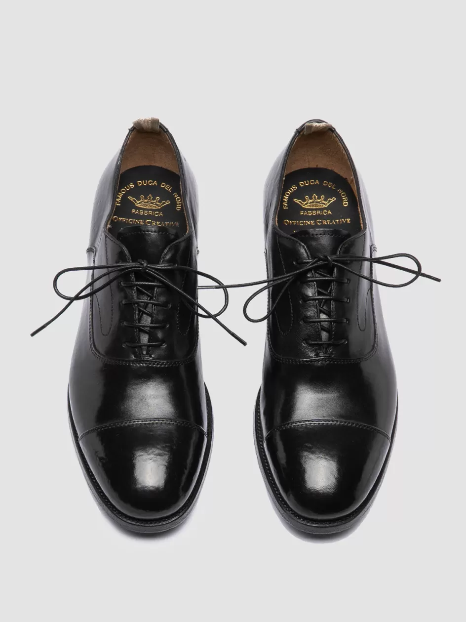 Officine Creative Oxfords | Formal Shoes>VANDERBILT CAOU 011 - Leather Oxford Shoes BLACK